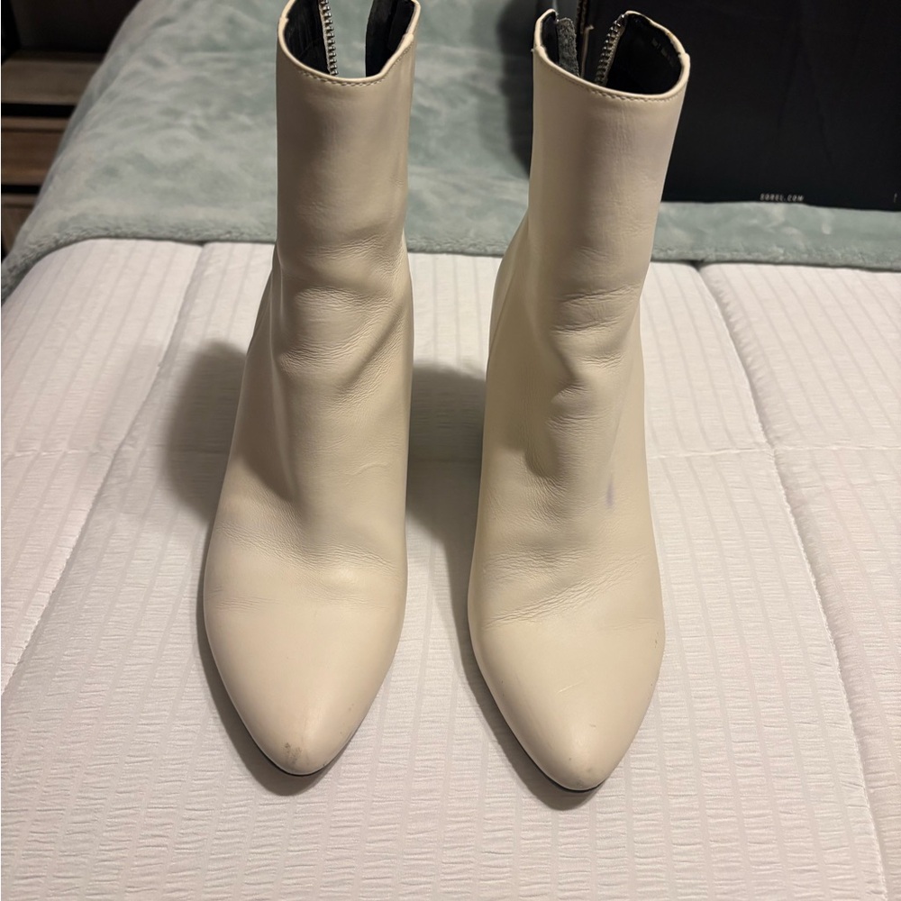 Dolce Vita Cream Ankle Booties
